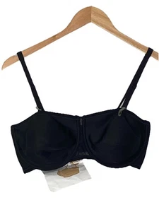 NWT Vanity Fair Women’s 4-Way Bra Size 38D Non-Slip Gel Black Underwired - Picture 1 of 5