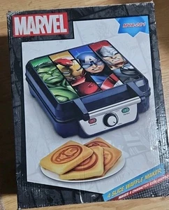 Marvel Avengers Waffle Maker : 4-Slice : Blue : Model MVA-281 Brand new - Picture 1 of 1