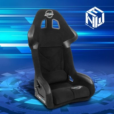 NRG FRP-RS500M Large Size FIA Approved FRP Fixed Back Racing Bucket Seat Black - Image 1 of 4