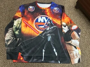 NYIslanders NHL Star Wars Nylon Poly Custom Long Sleeve Pull Over Graphics - Bild 1 von 5
