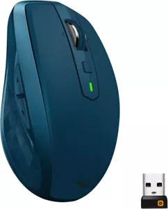 Souris sans fil et Bluetooth Logitech MX Anywhere 2S - Bleu sarcelle - Photo 1/17