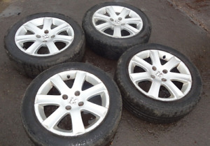 06~13 PEUGEOT 207 SPORT ALLOY WHEELS & TYRES 16" 195-55-16⭐COLLECTION LEICESTER⭐