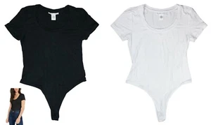 Planet Gold T-Shirt Style Einfarbiger U-Ausschnitt Kurzärmeliger String Body NWT - Bild 1 von 5