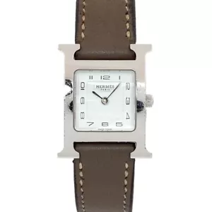 HERMES H Watch HH1.210 Quartz White Dial Ladies Watch 90270006 - Picture 1 of 7