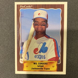Wil Cordero 1990 ProCards #1381 Expos Baseball Card