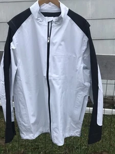 Vuga Tech By FREUDENBERG Mens Golf Jacket Size XXL White And Black NWT - Picture 1 of 8