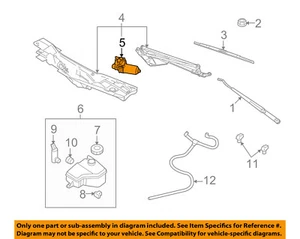 Lincoln FORD OEM 08-11 Town Car-Windshield Wiper Motor 8W1Z17508A - Picture 1 of 2