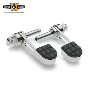 Chrome Vibra-Kushion Footpeg Stirrups with Pegs - Picture 1 of 1