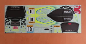 Tamiya RC Decal 1/10 XB - Glow Engine Subaru Impreza WRC 2002 / 43504 NEW - Bild 1 von 4