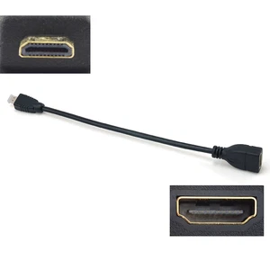 Micro HDMI Male D to HDMI Female A Jack Adapter Cable Convertor Nice 1080P - Picture 1 of 6