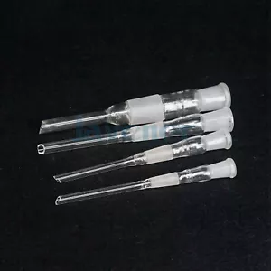 #10 #12 #14 #19 #24 #29 Female x Male Joint Lab Glass Straight Receiver Adapter - Picture 1 of 36