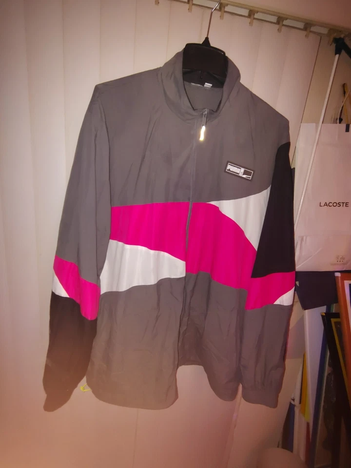 Chaqueta Hombre Puma Clyde ROSA/NEGRO/BLANCO Y GRIS TALLA 4XL +🆓 CALCETINES INCLUIDOS  Foto 1 de 4