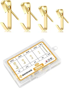 Picture Hanging Hooks, 50 Pcs Heavy Duty 10-50 Lbs Picture Hangers Hardware Kit - Picture 1 of 12