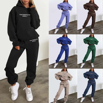 Ladies Boutique Hoodie Tracksuit Set Hooded Sweatshirt Pullover Gifts - Image 1 of 4