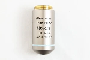 Lente objetivo microscopio Nikon Plan Fluor 40x/0,75 DIC M/N2 ∞/0,17 WD 0,72 - Imagen 1 de 9