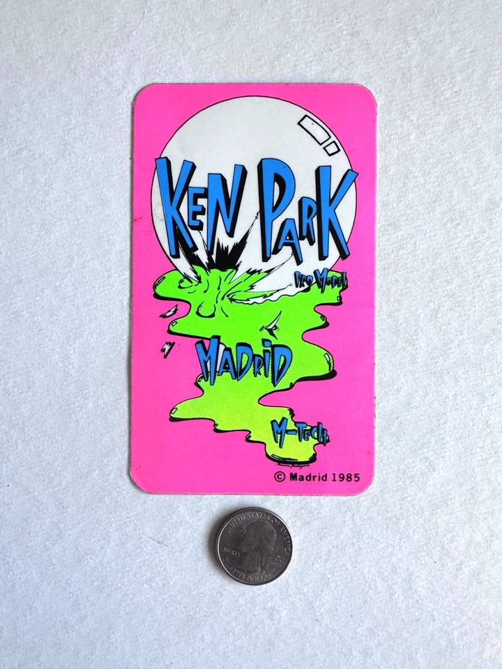 Pegatina Ken Park Madrid años 80 vintage. Foto 1 de 1