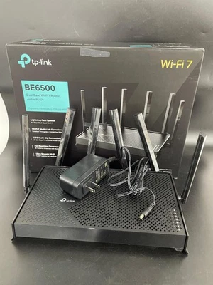 TP-Link Archer BE6500 Dual-Band Wi-Fi 7 Router (Archer BE400) | - Image 1 of 4