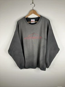 Felpa Porsche Vintage Adulto XL Nera Sbiadita Distressed USA Uomo B61 - Foto 1 di 10
