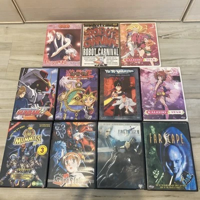 Anime & Fantasy 11 DVD LOT RARE Robot Carnival  Inuyasha Kaleido Star Gundam + - Image 1 of 4