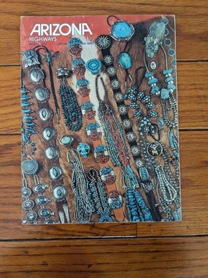 Vintage Arizona Highways Magazine March 1975 33940 Turquoise Jewelry Silver Foto 1 de 3
