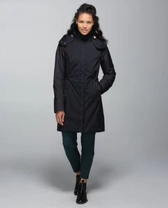 Parka polar negra para mujer Lululemon talla 12 - Imagen 1 de 6