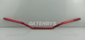 Alloy Ultra Low 1.5" Rise Bars Motorcycle Motorbike Superbike Handlebars In Red - Picture 1 of 6