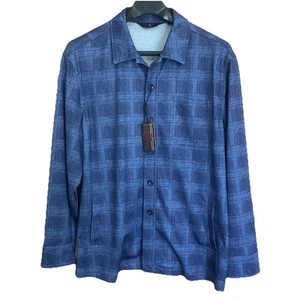 Hart Schaffner Marx Blue Check Long Sleeve Collared Shirt Mens Size XXL NWT - Picture 1 of 10