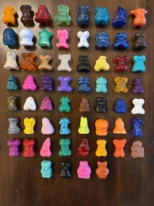 Complete ORIGINAL Set of 1996 Gogos Crazy Bones w/ Short Neck Speedy Eggy & Jaws - Picture 1 of 9