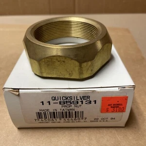 New Quicksilver Brass Prop Nut # 11-859131 - X7 - Picture 1 of 5