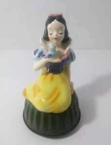 WALT DISNEY SNOW WHITE SIGNED RARE PORCELAIN ENESCO VINTAGE MUSIC BOX FIGURE - Picture 1 of 8