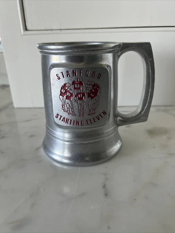 Vintage Carson pewter 4.75" STANFORD STARTING ELEVEN Cardinal football mug stein Cover