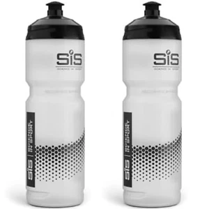 SIS Clear Sports Water Bottle, Wide Mouth Drink Bottle, Transparent Pack Of 2 - Picture 1 of 4