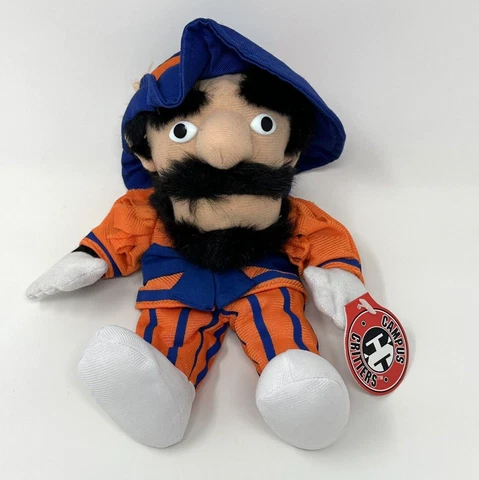 NWT Vintage University of Virginia Mascot Cavalier Mascot Plush Figure 1998 8" Cover