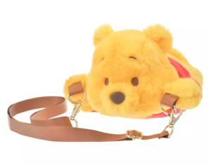 2024 Disney Store Japan Winnie the Pooh Bear Plush Crossbody Pochette Pouch Bag