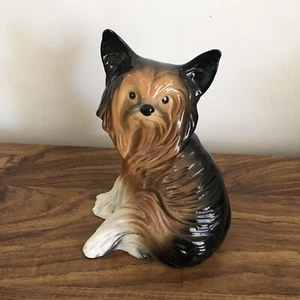 Vintage Melba Ware Yorkshire Terrier Ceramic Dog Figurine Made in England Yorkie - Picture 1 of 7