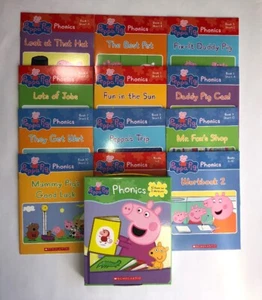 Peppa Pig Childrens Books Phonics Learn to Read Gift Set Lot 12 - Picture 1 of 12