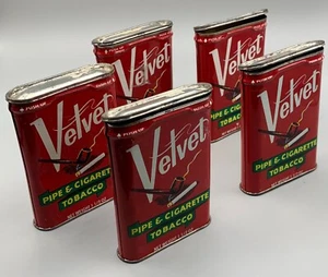 Latas de tabaco de terciopelo - Juego de 5 (vacías) - Imagen 1 de 2