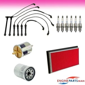 TK Fits 96-00 Nissan Pathfinder 3.3L V6 Tune UP Kit Plugs Wires Filters - Picture 1 of 1