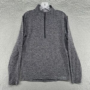 Lululemon Surge Warm 1/2 Zip Pullover Mens M Gray Long Sleeve Gym Running Golf