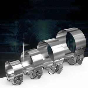 Quality Stainless Steel Car Use Exhaust Pipe Clamp Clip 48-85 Size For Car Boat - Picture 1 of 11