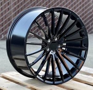 20X8.5 5x112 Wheels Fit Mercedes C300 C250 C350 E300 CLA250 5x112 Rims Set 4 - Picture 1 of 4