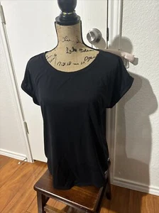 DIP Medium sportliches schwarzes Damen-T-Shirt gebraucht, in einwandfreiem Zustand - Bild 1 von 9