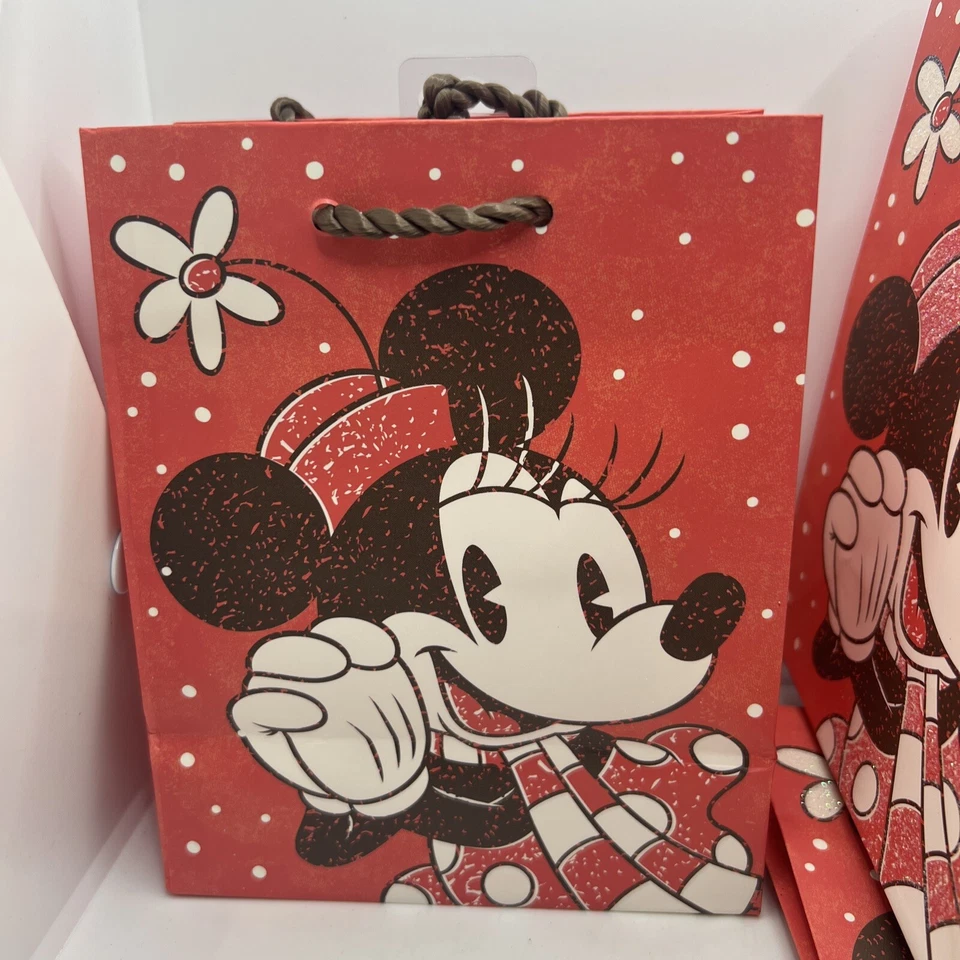 "6 nuevas bolsas de regalo Disney Minnie Mouse 5""x3""x6,25""" Foto 1 de 4