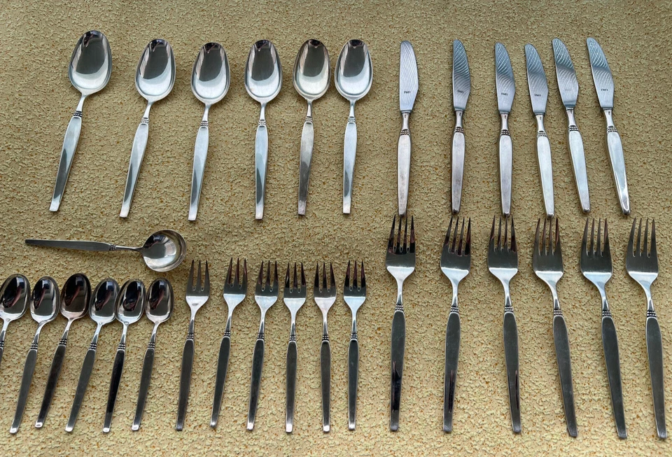 30- teiliger Tafelbesteck 6 Personen R&B  90 unbenutzt - Bild 1 von 4