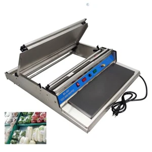 18" Manual Wrapping Machine Film Wrapper for Food Fruit Tray Sealer 110V - Picture 1 of 24