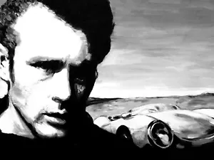 James Dean TT Art-Iconic Movie Scenes with 6"x8" mounted prints- A4 Framed - Picture 1 of 5