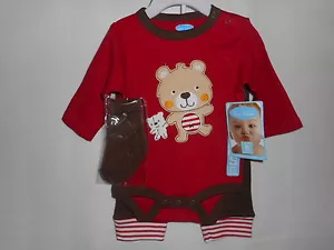 BON BEBE Bebé Niños Conjunto de 3 piezas Body Pantalones Calcetines Varios Tamaños Nuevo con etiquetas - Imagen 1 de 3