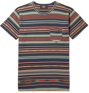 Nuovo RRL doppio Ralph Ralph Lauren uomo a righe sud-ovest uomo medio M - Foto 1 di 4