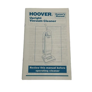 Vintage 90s Hoover Upright Vacuum Cleaner Owner's Manual 56511-A21 - Picture 1 of 3