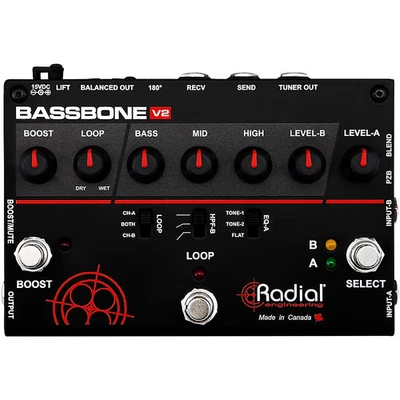 Preamplificador de bajo Radial Engineering Bassbone V2 y caja DI Foto 1 de 4